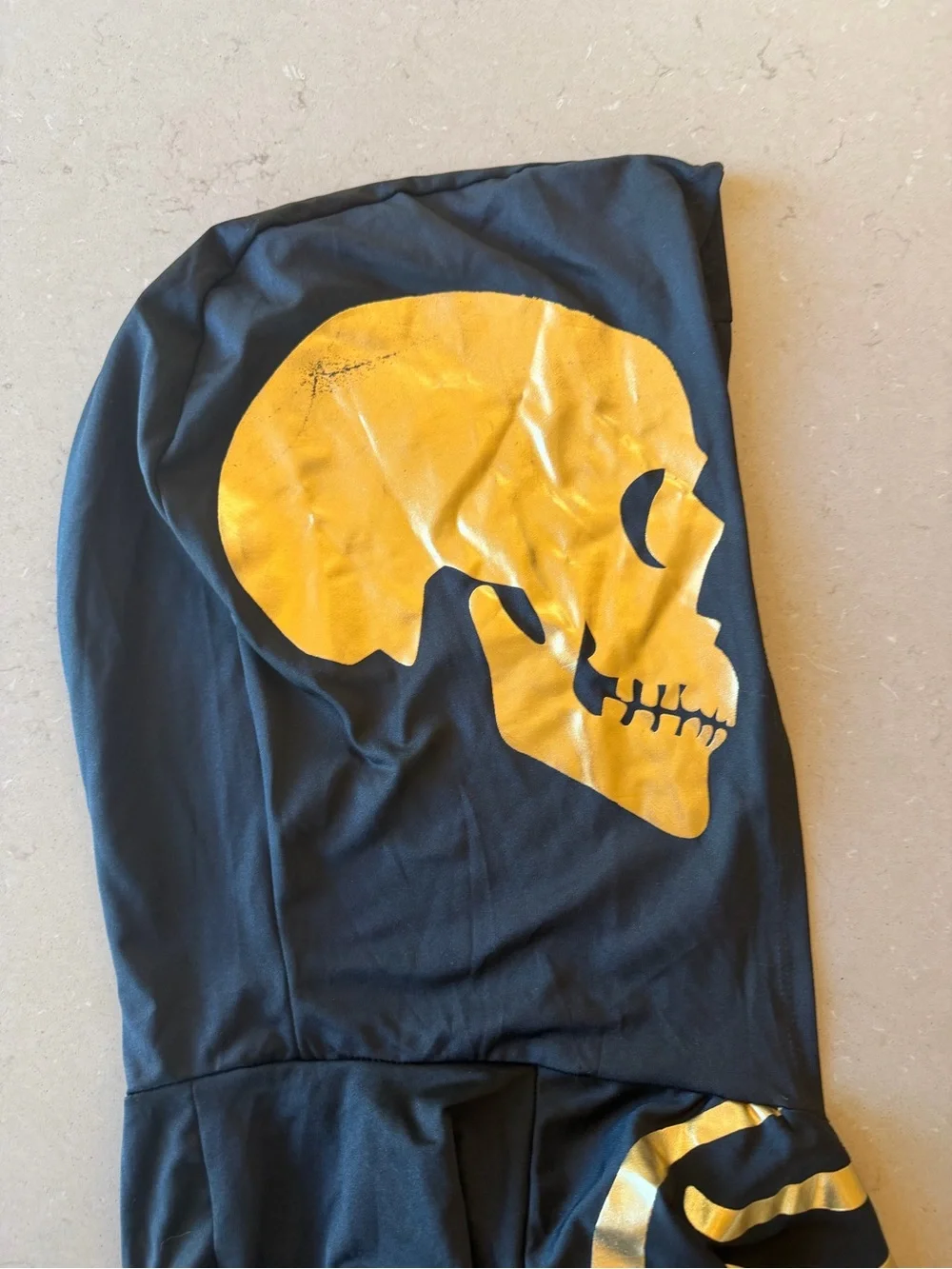 Gold Metallic Skeleton Halloween Costume 24 Carat Bones - Womens Small 2-4